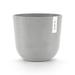 Ecopots Oslo Indoor/Outdoor Modern Recycled Plastic Flower Pot Planter in Gray/White | 8.5 H x 10 W x 10 D in | Wayfair 5413724316916