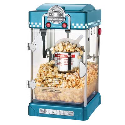 Little Bambino Countertop Popcorn Machine – 2.5oz Kettle with Measuring Spoon, Scoop, and 25 Serving Bags (Blue)