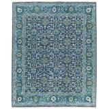 Blue 120 x 96 W in Area Rug - Tufenkian Rock My Classics Persian Area Rug Wool | 120 H x 96 W in | Wayfair AKO.HE5LAG.0810