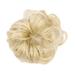 Anvazise Synthetic Fiber Curly Chignon Fake Hair Extension Bun Wig Hairpiece for Women Bleach Blonde One Size