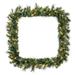 Vickerman Mix Brussels Square Wreath Dura-Lit in Green | 30 H x 30 W x 3 D in | Wayfair D172731LED