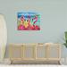 Stupell Industries Flamingo Friends Tropical Island Coast by Paul Brent - Wrapped Canvas Painting Metal in Pink | 30 H x 40 W x 1.5 D in | Wayfair