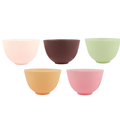Facial Bowl 5 Pieces Silicone Bowl Facial Mixing Bowl DIY Face Bowl for Home Use Facial Mud and Other Skincare Products