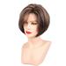 HEAT RESISTANT Women Girls Short Natural Looking Straight for Cosplay party and daily Use Brown