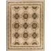 Aubusson Weave 982794 8 x 10 ft. Gueret Flat Woven Area Rug Pink & Brown