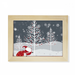 mas Santa Claus Snowflake Tree Desktop Photo Frame Picture Art Decoration Painting 6x8 inch