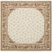 Aubusson Weave 973908 14 ft. x 14 ft. 1 in. Rennes Flat Woven Square Area Rug Ivory & Ivory