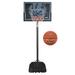 Lifetime 44 In. Impact Adjustable Portable Basketball Hoop System and 29.5 Basketball