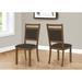 Red Barrel Studio® Dining Chair, Side, , Kitchen, Dining Room, Pu Leather Look, Wood Legs Faux /Upholstered in Brown | Wayfair