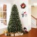 The Holiday Aisle® Traditional Pre-Lit Artificial Fir Christmas Tree, White Tip Warm Lighted Christmas Tree w/ Stand, Metal | 59 W in | Wayfair