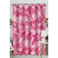 ABPHQTO Pink Camouflage Pattern Window Curtain Kitchen Curtain Window Drapes Panel 52x84 inch (One Piece)