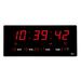 Digital Clock Large LED Digital Wall Clock 12/ Digital with Day and Date Indoor Temperature Snooze 12/24Hfor Home Office