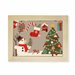 mas Snowman Tree Gloves Festival Desktop Photo Frame Picture Art Decoration Painting 6x8 inch