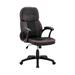 Latitude Run® Vic Faux Leather Task Chair Upholstered/Metal in Gray/Black/Brown | 42.5 H x 28 W x 26 D in | Wayfair