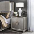 Red Barrel Studio® Nightstand in Light Gray Wood in Brown/Gray | 32 H x 34 W x 18 D in | Wayfair D5FB600EAA6D4A0199910AF75932FE02