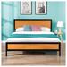 Latitude Run® Queen Platform Bed Metal | 40.1 H x 62 W x 82.4 D in | Wayfair D15294C3CDC64ADABDBC7576567EFCF7