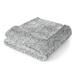 East Urban Home Ventura Velvet Plush Scroll Blanket Polyester in Gray | 70 H x 50 W in | Wayfair 2ADD1944F067460B9F36EEAF9C06BE36