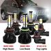 9006 9005 High&Low Beam for Jeep Grand Cherokee 1999-2006 2007 2008 2009 2010 LED Headlights 9145 Fog Lights 6pcs