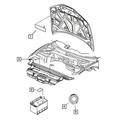 Genuine OE Mopar Vehicle Emission Control Information Label Canada - 68495582AA