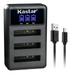 Kastar LCD Triple USB Battery Charger Compatible with Casio NP-150 Exilim EX-TR15 Exilim EX-TR15BK Exilim EX-TR15VP Exilim EX-TR15WE Exilim EX-TR150 Exilim EX-TR200 Exilim EX-TR25