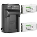 Kastar 2-Pack CR-V3 Battery and AC Wall Charger Replacement for Olympus C-700UZ D-490 D-490Z D-510 D-520 D-520Z D-540 D-550 D-550Z D-560 D-560Z D-565 D-575 D-580 D-595Z E10 E-100 RS