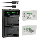 Kastar 2-Pack Battery and LTD2 USB Charger Compatible with Logitech Harmony 895 Harmony 900 Harmony 900 Pro Harmony 900 Remote Harmony One Advanced MONSTER AV100 MONSTER AVL300 MONSTER AVL300S