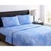 4-PC Foliage Sheet Set by BrylaneHome in Blue (Size TWIN)