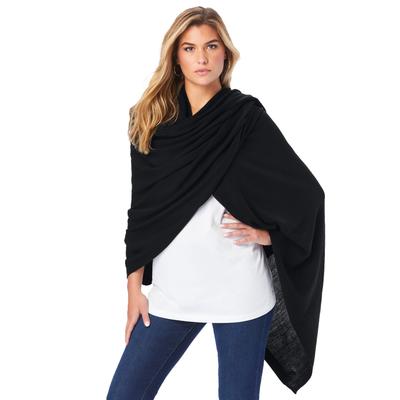 Women's Oversized Shawl by Accessories For All in Black