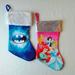 Disney Other | Children's Christmas Stockings | Color: Blue/Pink | Size: Osg