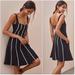Anthropologie Dresses | Anthropologie Maeve Sweetheart Striped Mini Dress | Color: Black/White | Size: 2