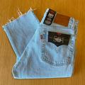 Levi's Jeans | Levi’s Original Fit 501s Cropped - Raw Hem - Nwt! | Color: Blue | Size: 26