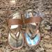 Michael Kors Shoes | Girls Michael Kors Tan Sandals | Color: Gold/Tan | Size: 2bb