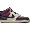 Sneaker NIKE SPORTSWEAR "COURT VISION MID NEXT NATURE", Gr. 45, rot (schwarz, beetroot, schwarz, sail), Synthetik, sportlich, Schuhe, Design auf den Spuren des Air Force 1
