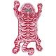 Tibetan Tiger Print Skin Red Pink Area Rug for Home Decor Wall Hanging for Living Room Bedroom Anti-Slip Rug by AFTAB Collection 2X3 Feet