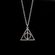 Harry Potter Deathly Hallows RotatePotter Collier Pendentif Triangle Décoration Animation Action