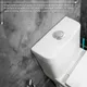 HOToilet-Bouton poussoir de chasse d'eau unique tiges de assujetrondes précieuses économie pour