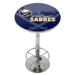 NHL Chrome Pub Table - Watermark - 27.375" x 27.375" x 42"