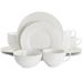 Martha Stewart Fine Ceramic 16 Piece Textured Dinnerware Set in White | Wayfair 950119215M