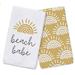 Rosecliff Heights Beach Babe Tea Towel Cotton Blend in Blue/Brown | 25 H x 16 W in | Wayfair 0442E463FC08418587338649AD99F8A0