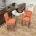 Rosdorf Park Side Chair Upholstered in Orange | 36.4 H x 21.6 W x 20.8 D in | Wayfair 5DFB128395574F4899CD488228EA898A