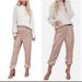 Anthropologie Pants & Jumpsuits | Anthropologie Metallic Rose Pink Sparkle Jogger Holiday Party Pants | Color: Pink | Size: M