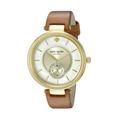 Kate Spade Accessories | Kate Spade Mother Of Pearl 23k Gold Plated Dial Ladies Analog Watch 38mm. Hp | Color: Brown/Gold/Tan | Size: Os