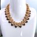 J. Crew Jewelry | J.Crew Vintage Gorgeous Crystals Floral Statement Necklace | Color: Brown/Gold | Size: Os