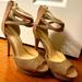 Nine West Shoes | Gold Heels Excellent Condition | Color: Gold | Size: 7.5