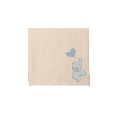 Spucktuch LILIPUT "Elefant" beige Baby Schnuffeltücher mit niedlichem Print