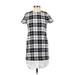 Trafaluc by Zara Casual Dress - Shift: Black Argyle Dresses - Women's Size X-Small