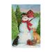 Trademark Fine Art Snowman Farm With Dog And Cat Canvas Art by Melinda Hipsher