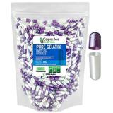 XPRS Nutra Size 00 Empty Capsules - 1 000 Count Colored Empty Gelatin Capsules - Capsules Express Empty Pill Capsules - DIY Supplement Capsule - Color Gel Caps (Purple Pearl and White Pearl)