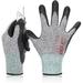 DEX FIT Level 2 Cut Resistant Gloves CR533 - Firm Non-Slip Grip; Thin & Lightweight; Durable & Foam Coated; Soft & 3D-Comfort Fit; Washable; Grey 8 (M) 1 Pair