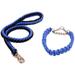 QWZNDZGR Dog Collar and Leash Set with Heavy Duty Dog Leash Heavy Duty Rope Braided Dog Training Leash Strong Dog Leash Durable Nylon Dog Training Leash for Small Medium Large Dogs